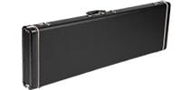 FENDER Deluxe Bass VI Hardshell Case, Black with Red Crush Interior