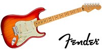 FENDER American Ultra Stratcaster Maple Plasma Red Burst