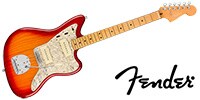 FENDER American Ultra Jazzmaster Maple Plasma Red Burst