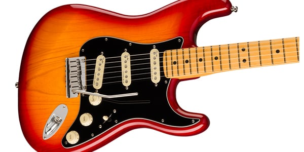 FENDER / American Ultra Luxe Stratocaster Plasma Red Burst画像4