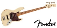 FENDER 60th Anniversary Road Worn Jazz Bass Olympic White