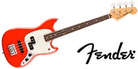 FENDER / Player II Mustang Bass PJ, RW FB, Coral Red