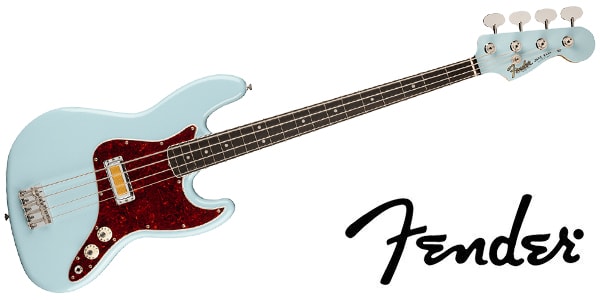 FENDER Gold Foil Jazz Bass Ebony FB Sonic Blue 送料無料