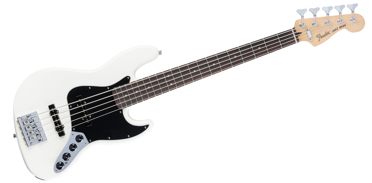 FENDER/Deluxe Active Jazz Bass V Olympic White