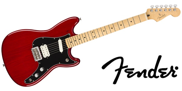 Fender エレキギター Player Duo-Sonic#x2122; HS, Maple Fingerboard, Crimson Red  Transpar