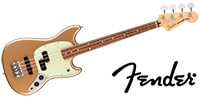 FENDER Player Mustang Bass PJ Firemist Gold