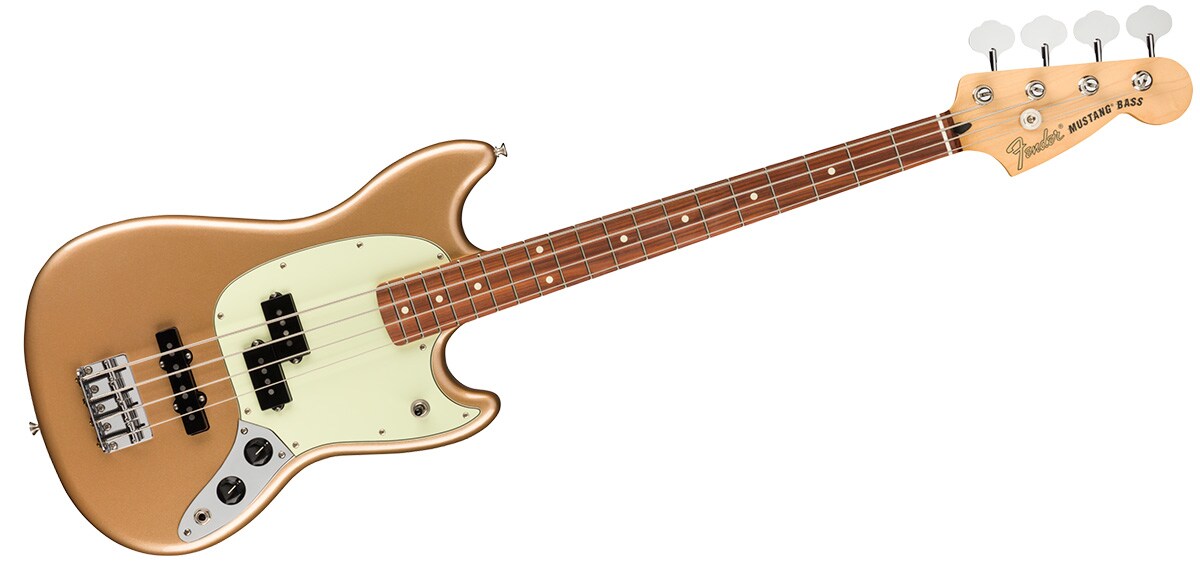 FENDER/Player Mustang Bass PJ Firemist Gold