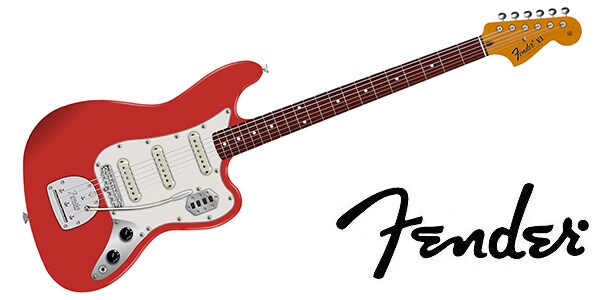 FENDER ( フェンダー ) / Vintera II 60s Bass VI Rosewood FB Fiesta Red