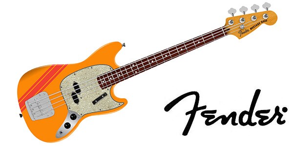 FENDER ( フェンダー ) / Vintera II 70s Mustang Bass Rosewood FB Competition Orange