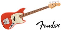 FENDER Vintera 60s Mustang Bass Fiesta Red