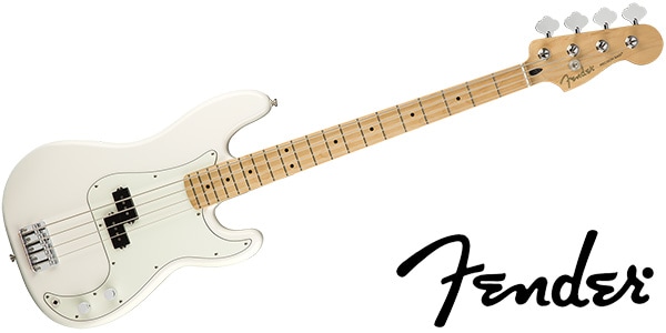 FENDER フェンダー Player Precision Bass, Maple, Polar White プレシジョンベース 送料無料  サウンドハウス