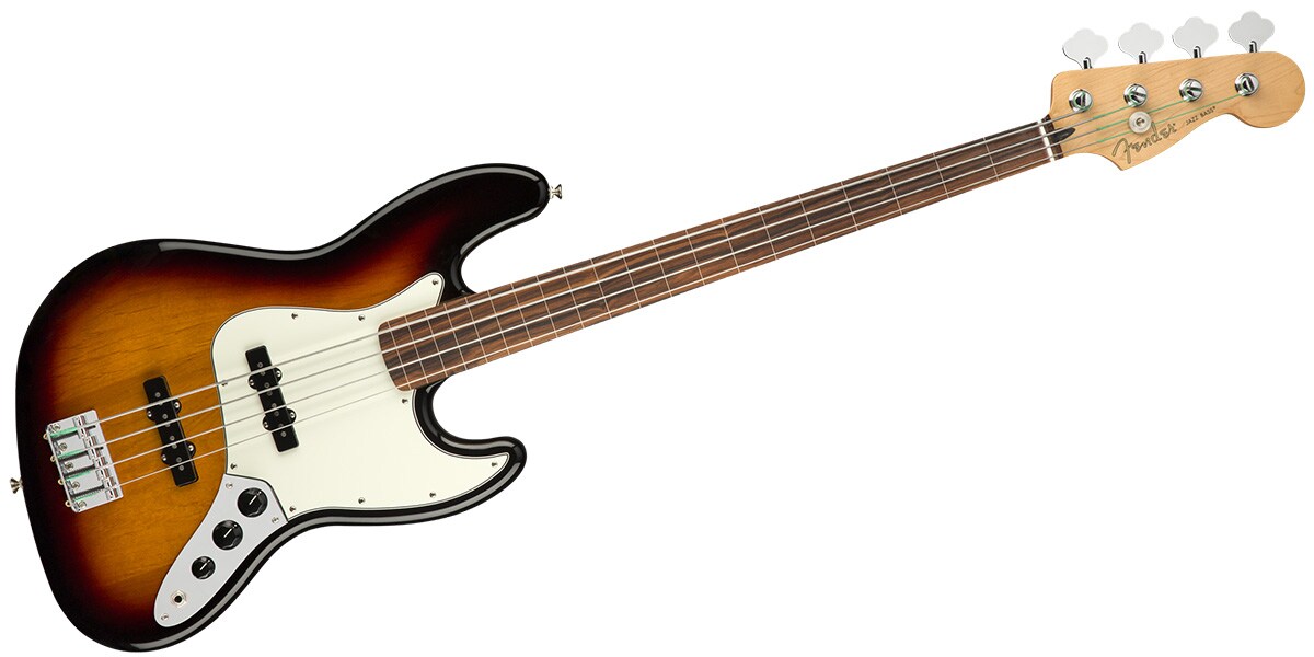 FENDER/Player Jazz Bass Fletless 3-Color Sunburst