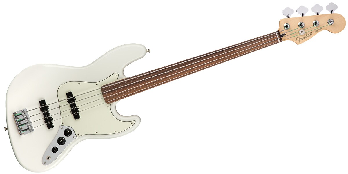 FENDER/Player Jazz Bass Fletless Polar White