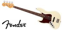 FENDER American Professional II Jazz Bass Left-Hand Olympic White