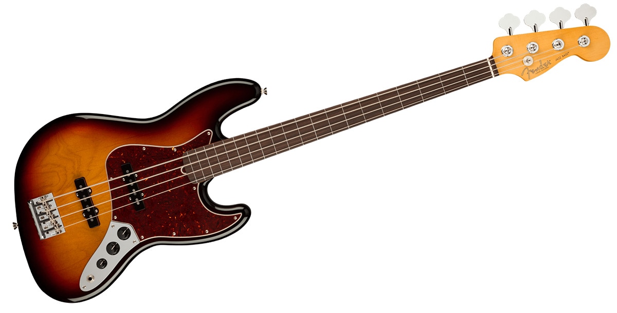 FENDER/American Professional II Jazz Bass Fretless 3-Color Sunburst