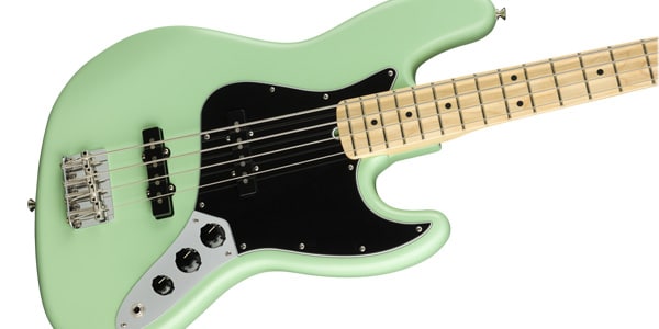 FENDER / American Performer Jazz Bass Satin Surf Green画像2