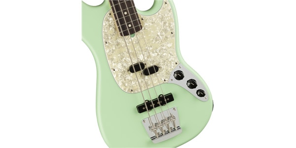 FENDER / American Performer Mustang Bass Satin Surf Green画像3