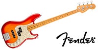 FENDER American Ultra Precision Bass Plasma Red Burst