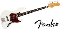 FENDER American Ultra Jazz Bass Arctic Pearl