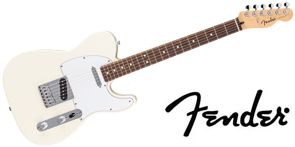 FENDER / Std Tele, Laurel FB, White PG, Olympic White
