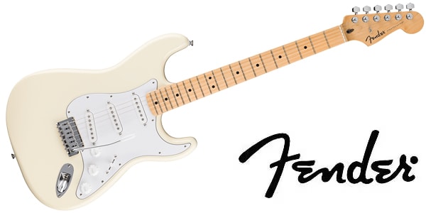 FENDER ( フェンダー ) Std Strat, Maple FB, White PG, Olympic