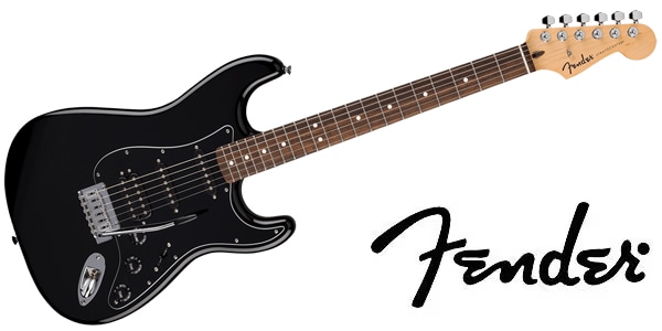 FENDER / Std Strat HSS, Laurel FB, Black PG, Black