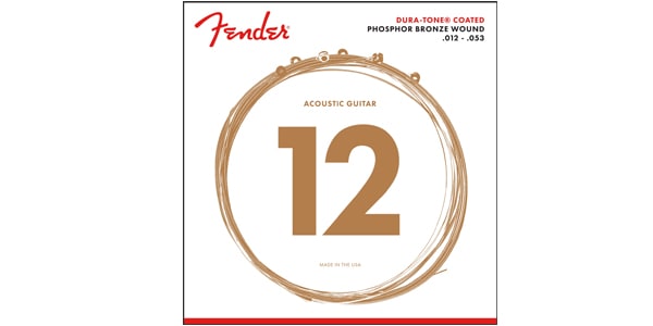 FENDER/860L Phosphor Bronze Dura-Tone Coated 12-53