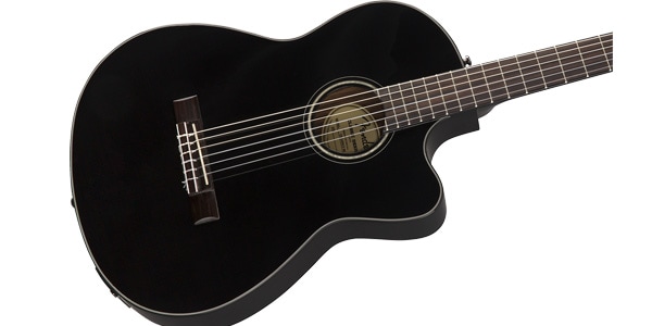 FENDER / CN-140SCE Nylon Thinline Black画像3
