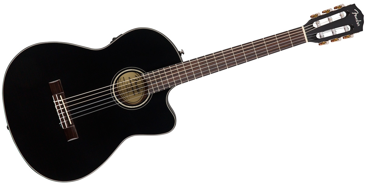 FENDER/CN-140SCE Nylon Thinline Black