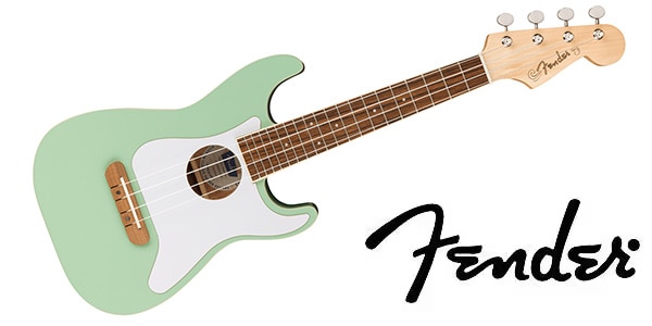 FENDER / Fullerton Strat Uke White Pickguard Surf Green