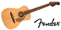 FENDER / Malibu Player Walnut FB Gold Pickguard Natural