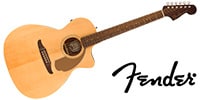FENDER / Newporter Player Walnut FB Gold Pickguard Natural