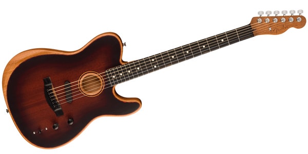 FENDER / American Acoustasonic Telecaster All-Mahogany Bourbon Burst画像3