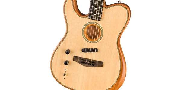 FENDER / American Acoustasonic Telecaster Left-Handed Ebony Natural画像3