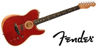 FENDER / American Acoustasonic Telecaster Ebony Crimson Red