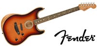 FENDER / American Acoustasonic Strat Ebony 3-Color Sumburst