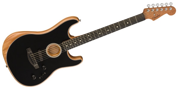 FENDER / American Acoustasonic Strat Ebony Black画像4