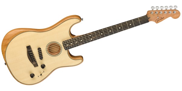 FENDER / American Acoustasonic Strat Ebony Natural画像4