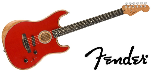 FENDER / American Acoustasonic Strat Ebony Dakota Red