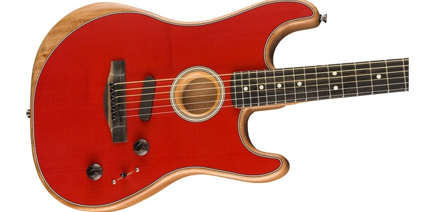 FENDER / American Acoustasonic Strat Ebony Dakota Red画像3