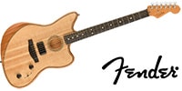 FENDER / American Acoustasonic Jazzmaster Natural Ebony FB