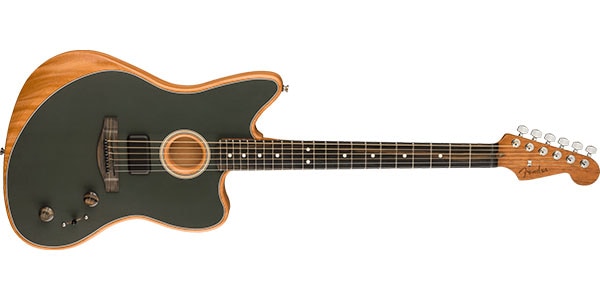 FENDER / American Acoustasonic Jazzmaster Tungsten Ebony画像4