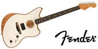 FENDER / American Acoustasonic Jazzmaster Arctic White Ebony FB