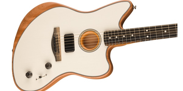 FENDER / American Acoustasonic Jazzmaster Arctic White Ebony FB画像3