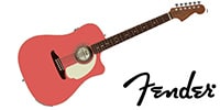 FENDER / California Std Redondo CE Spruce Top Ivory PG Fiesta Red