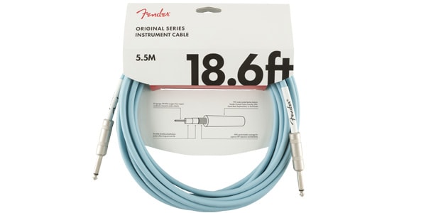 FENDER / Original Series Instrument Cable S/S 5.5m Daphne Blue