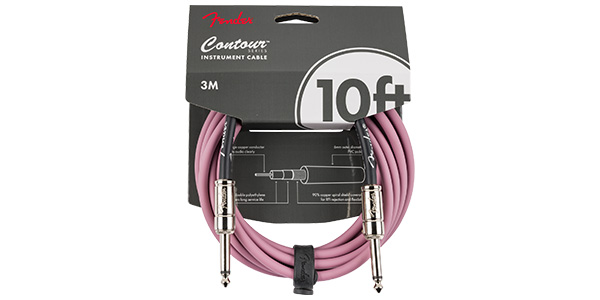 FENDER / Contour 10&#39; Cable, Burgundy Mist画像2