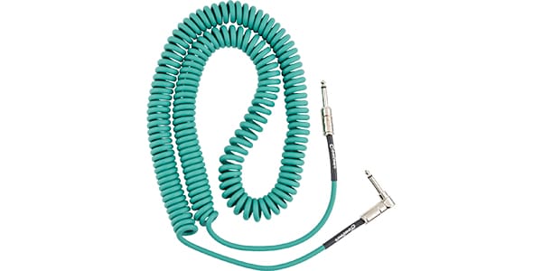 FENDER / Contour 30&#39; Coiled Cable, Sherwood Green