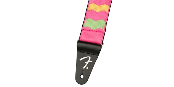 FENDER ( フェンダー )  / MonoNeon Woven Strap Neon Pink 2"画像2