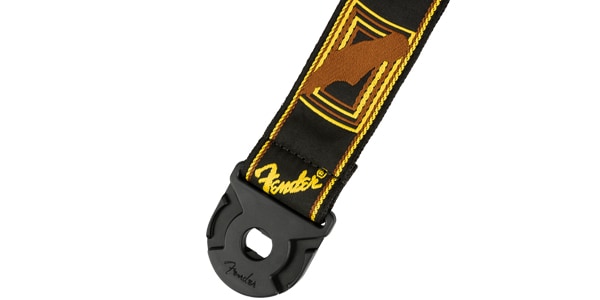 FENDER / Quick Grip Locking End Strap, Black, Yellow and Brown, 2"画像2